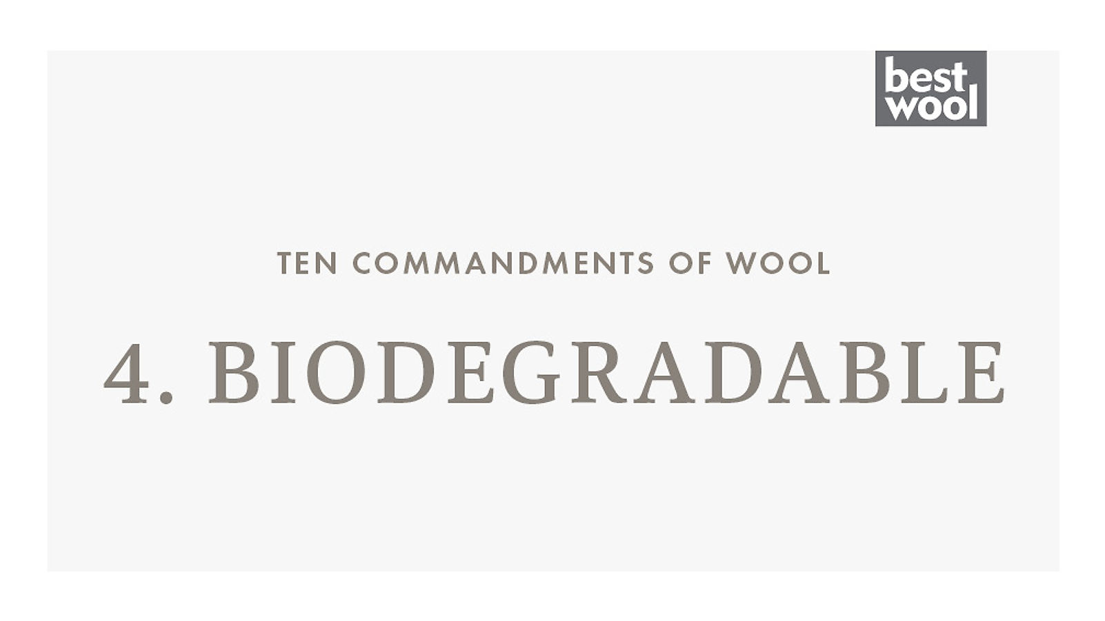 4. Biodegradable - Best Wool